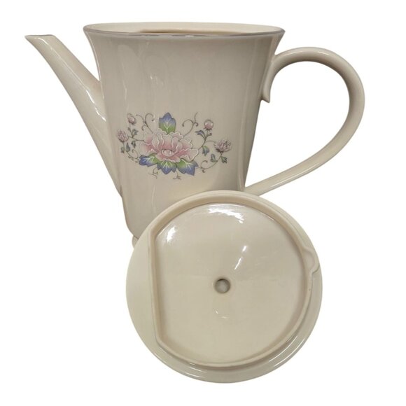 Lenox Charleston Coffee Teapot w/ Lid Floral 8.5" H - Picture 6 of 9